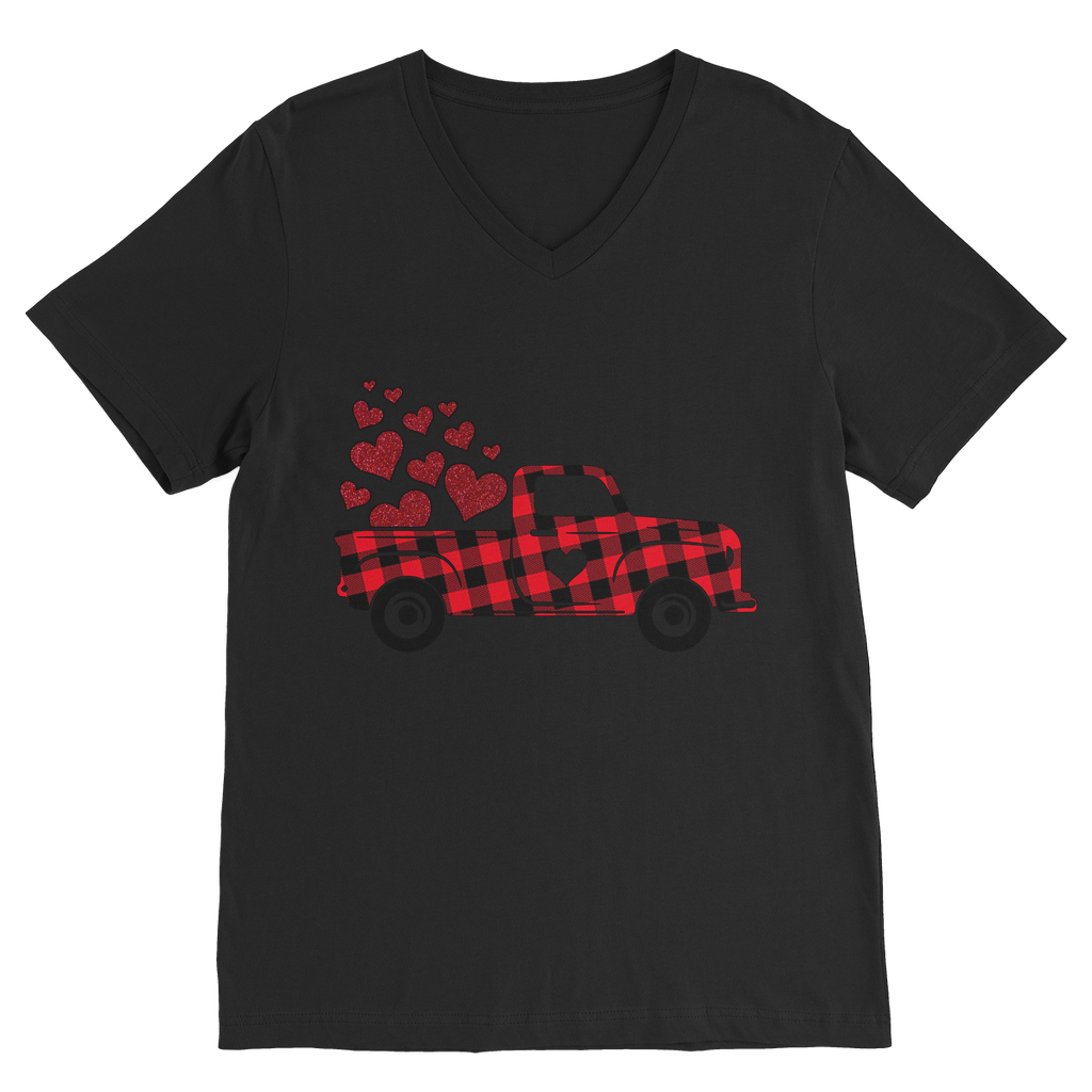 Love Truck Premium V-Neck T-Shirt - DirectlyPersonalised