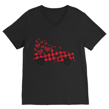Love Truck Premium V-Neck T-Shirt - DirectlyPersonalised