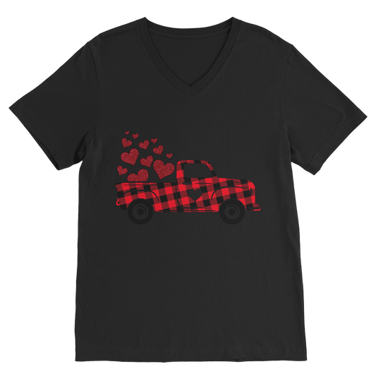 Love Truck Premium V-Neck T-Shirt - DirectlyPersonalised