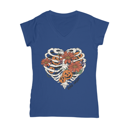 RIB CAGE Classic Women's V-Neck T-Shirt - DirectlyPersonalised