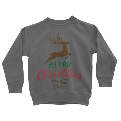 My First Christmas Colour Classic Kids Sweatshirt