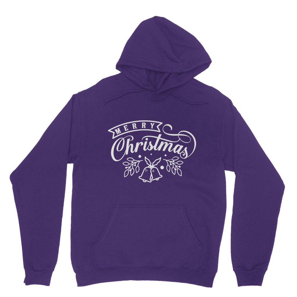 Merry Christmas White Classic Adult Hoodie