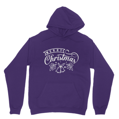 Merry Christmas White Classic Adult Hoodie