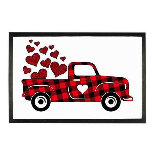 Love Truck Sublimation Doormat - DirectlyPersonalised