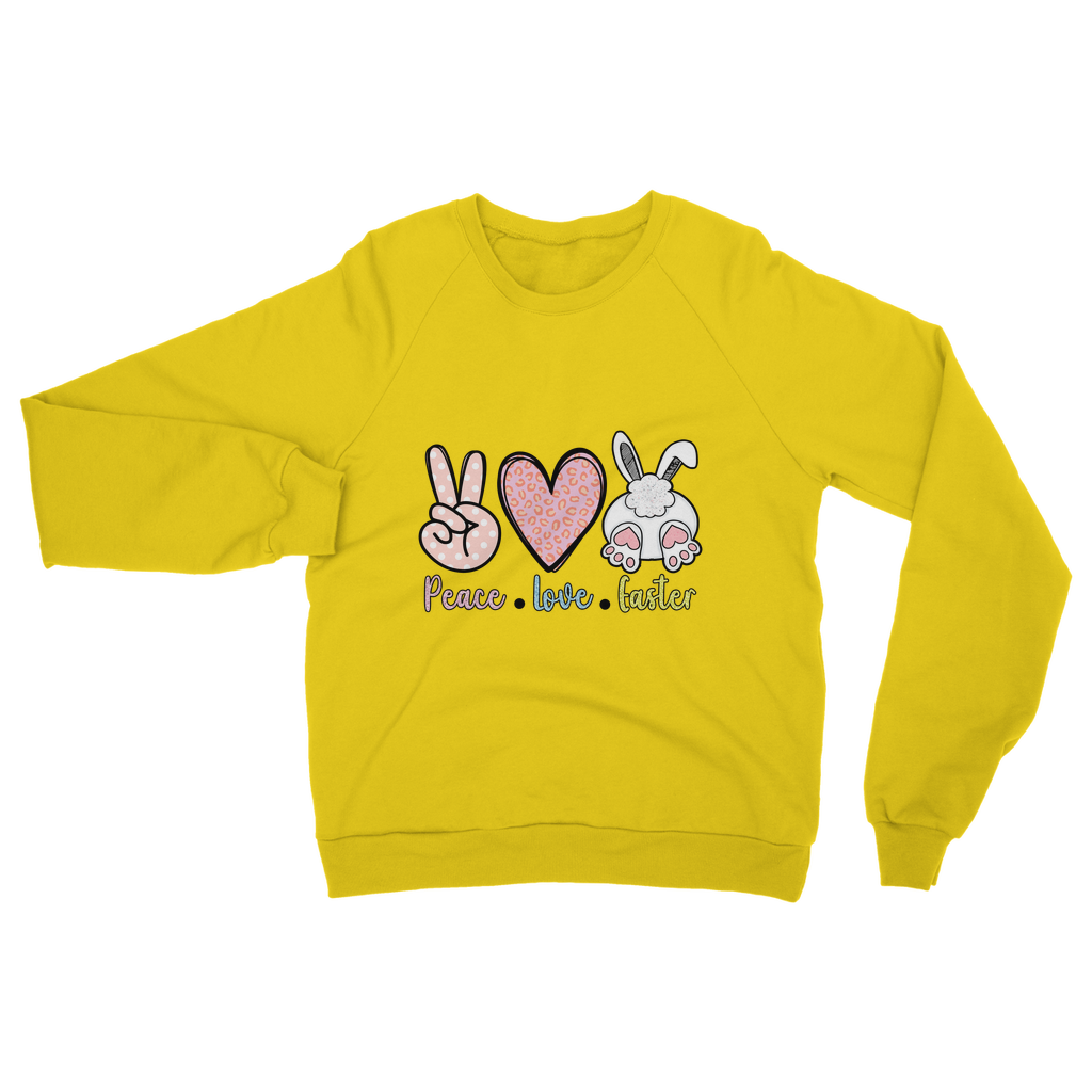 PEACE LOVE EASTER Classic Adult Sweatshirt - DirectlyPersonalised