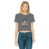 LETS GET SPOOKY Classic Women's Cropped Raw Edge T-Shirt