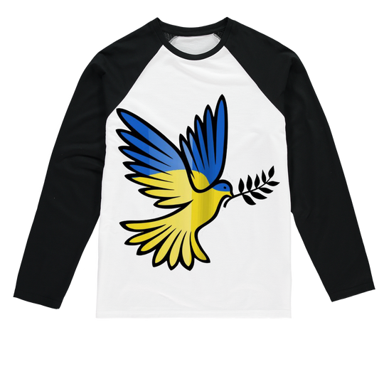 SUPPORT FOR UKRAINE Sublimation Baseball Long Sleeve T-Shirt - DirectlyPersonalised