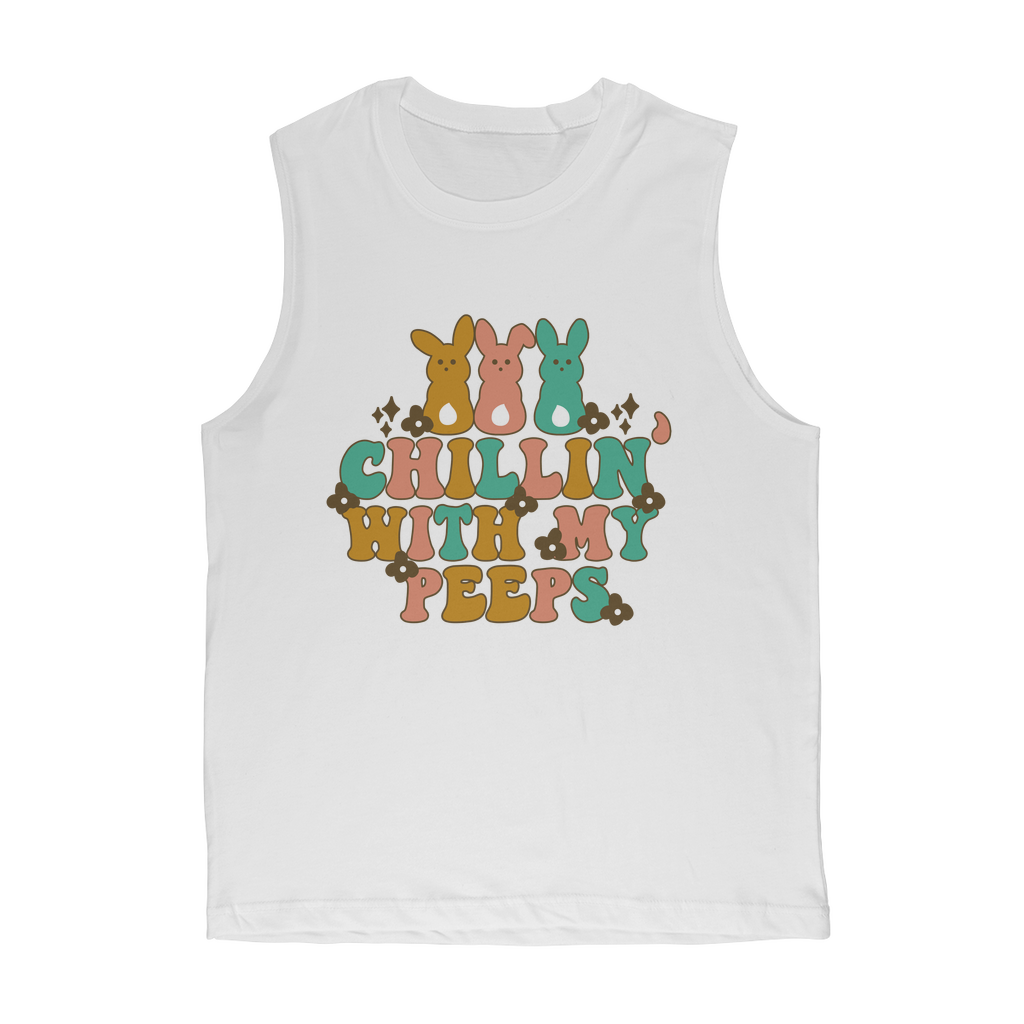 Chillin with my peeps Classic Adult Muscle Top - DirectlyPersonalised