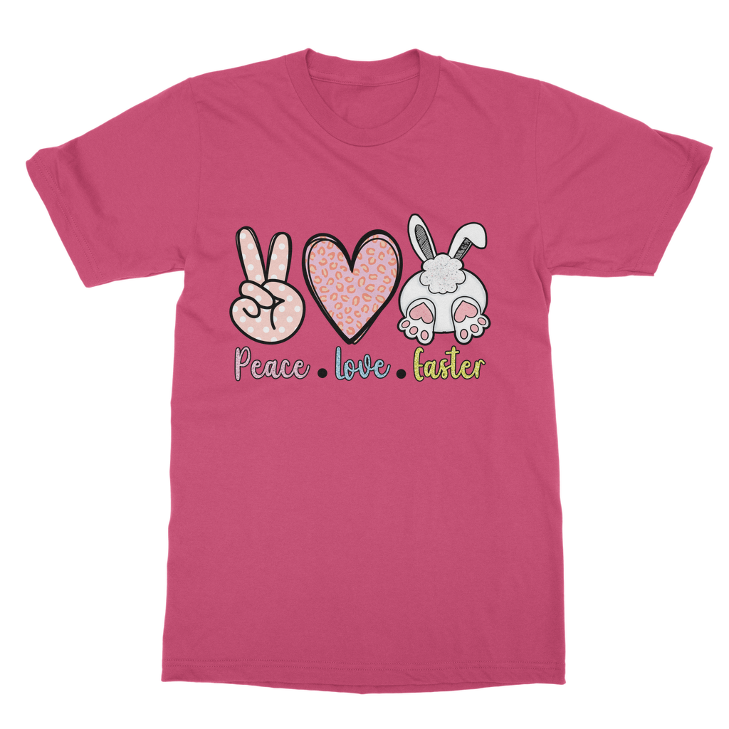 PEACE LOVE EASTER Classic Adult T-Shirt - DirectlyPersonalised