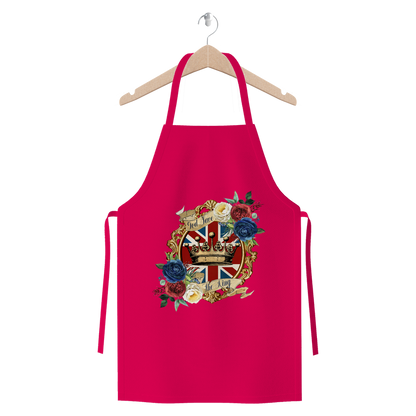 GOD SAVE THE KING Premium Jersey Apron - DirectlyPersonalised