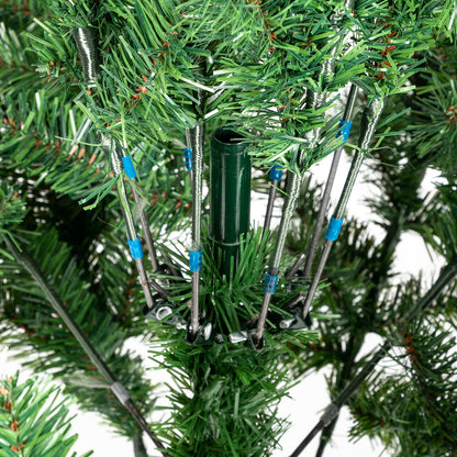 Christmas Tree 7FT 1350 Branch Flocking Spray White Tree Plus Pine Cone - DirectlyPersonalised
