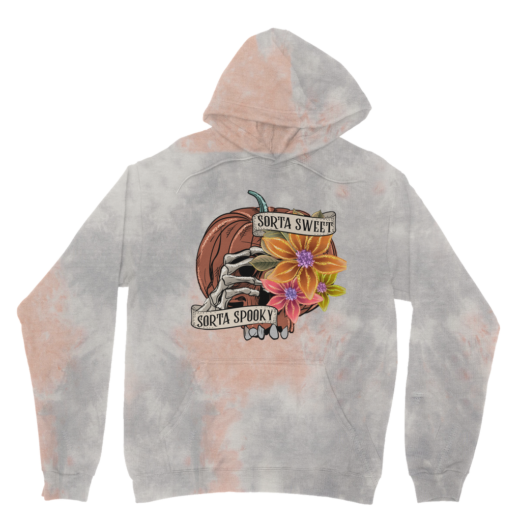 SORTA SWEET - SORTA SPOOKY Tie Dye Hoodie - DirectlyPersonalised