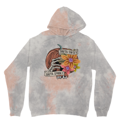 SORTA SWEET - SORTA SPOOKY Tie Dye Hoodie - DirectlyPersonalised