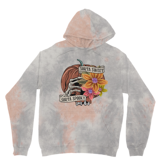 SORTA SWEET - SORTA SPOOKY Tie Dye Hoodie - DirectlyPersonalised