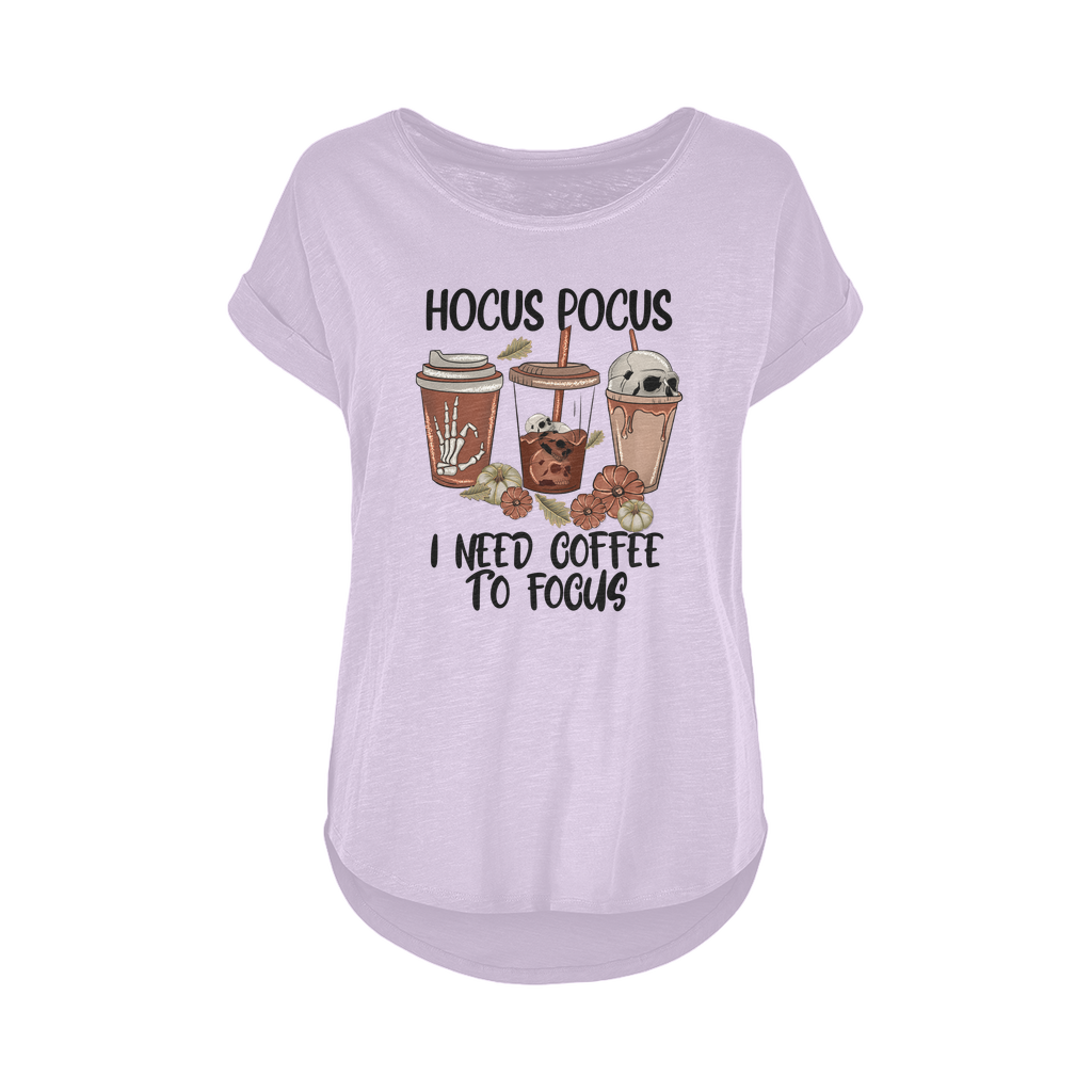 HOCUS POCUS -COFFEE DESIGN Women's Long Slub T-Shirt XS-5XL - DirectlyPersonalised