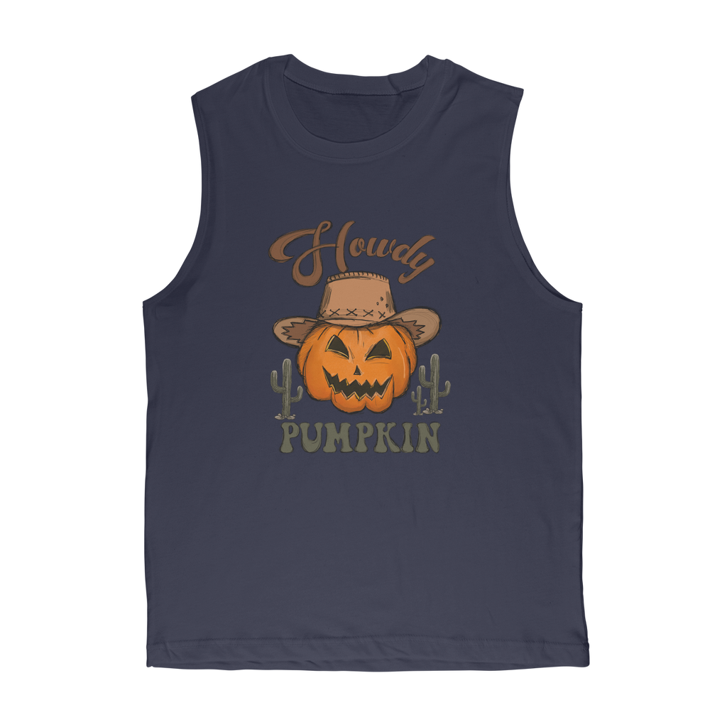 HOWDY PUMPKIN Premium Adult Muscle Top - DirectlyPersonalised