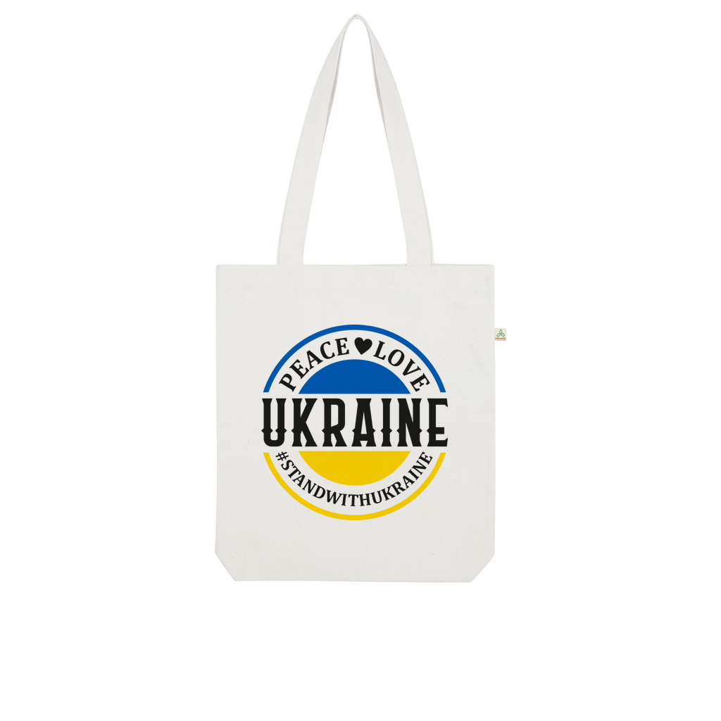 STAND WITH UKRAINE Organic Tote Bag - DirectlyPersonalised