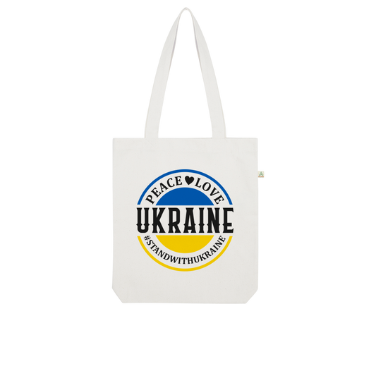 STAND WITH UKRAINE Organic Tote Bag - DirectlyPersonalised