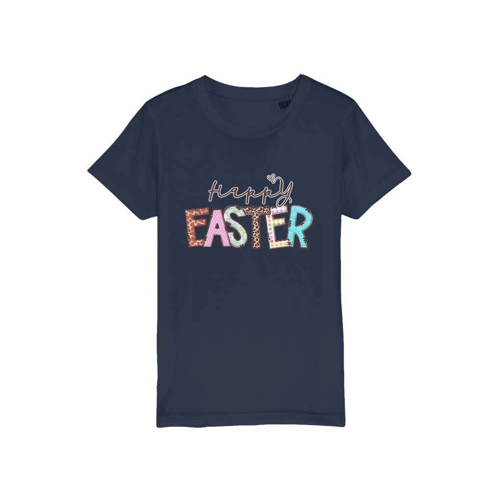 Happy Easter Organic Jersey Kids T-Shirt - DirectlyPersonalised