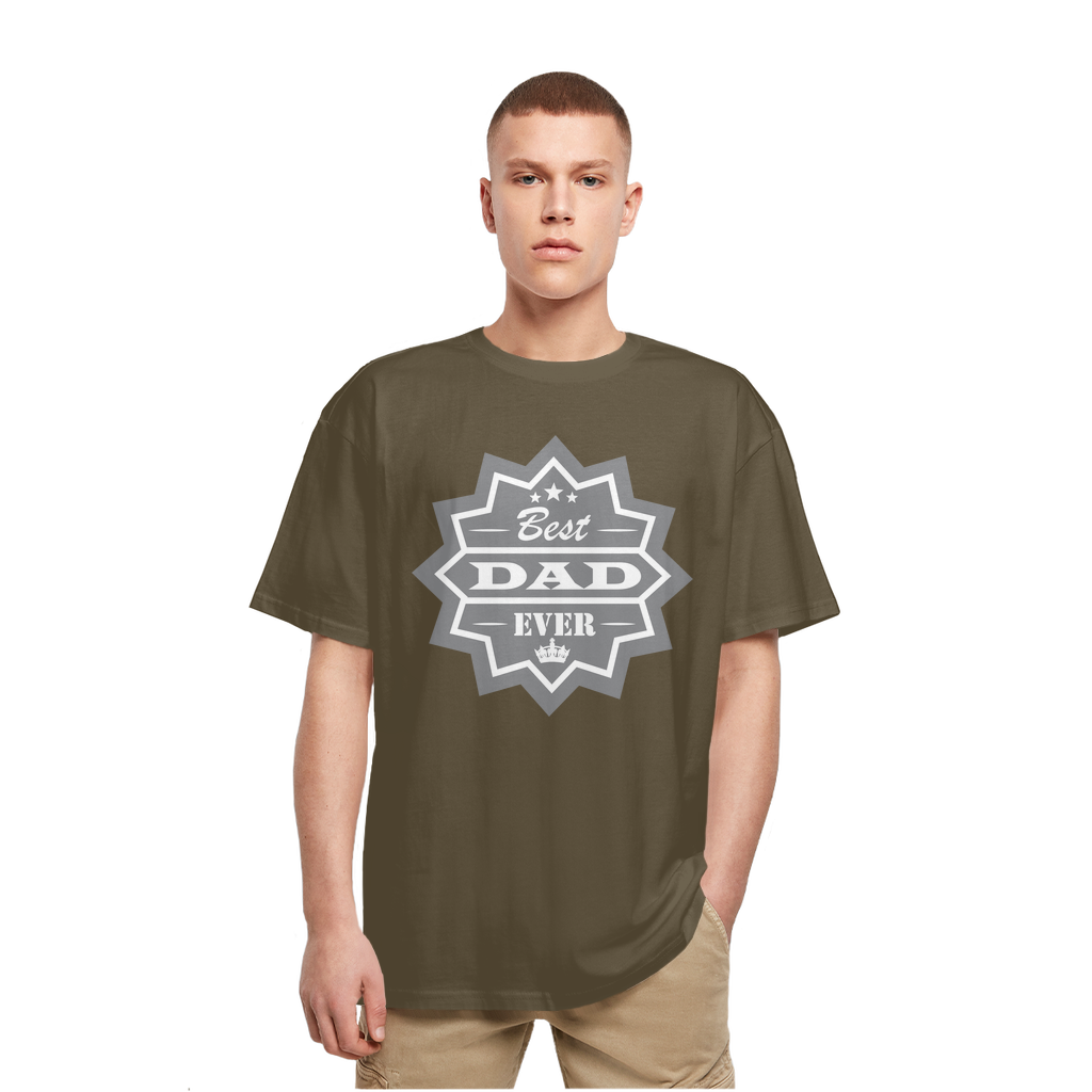 Best Dad Ever Heavy Oversized T-Shirt - DirectlyPersonalised