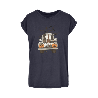 LETS GET SPOOKY Women's Extended Shoulder T-Shirt XS-5XL - DirectlyPersonalised