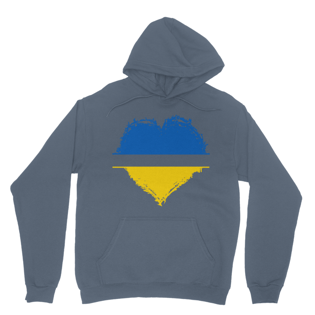 HEARTS WITH UKRAINE Classic Adult Hoodie - DirectlyPersonalised