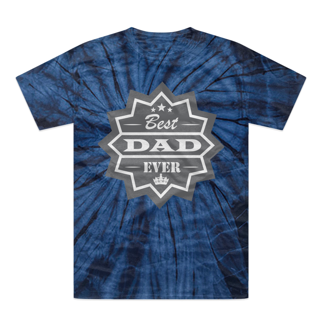 Best Dad Ever Tonal Spider Tie-Dye T-Shirt - DirectlyPersonalised