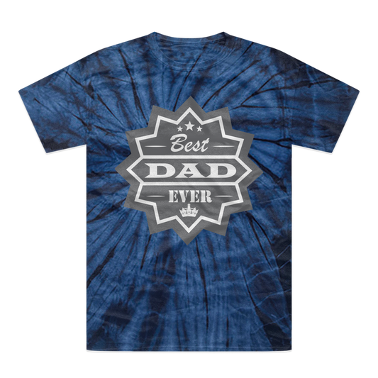 Best Dad Ever Tonal Spider Tie-Dye T-Shirt - DirectlyPersonalised