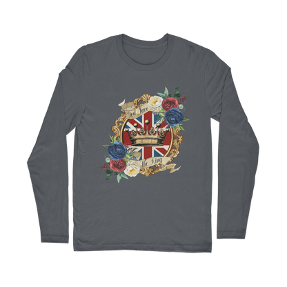 GOD SAVE THE KING Classic Long Sleeve T-Shirt - DirectlyPersonalised