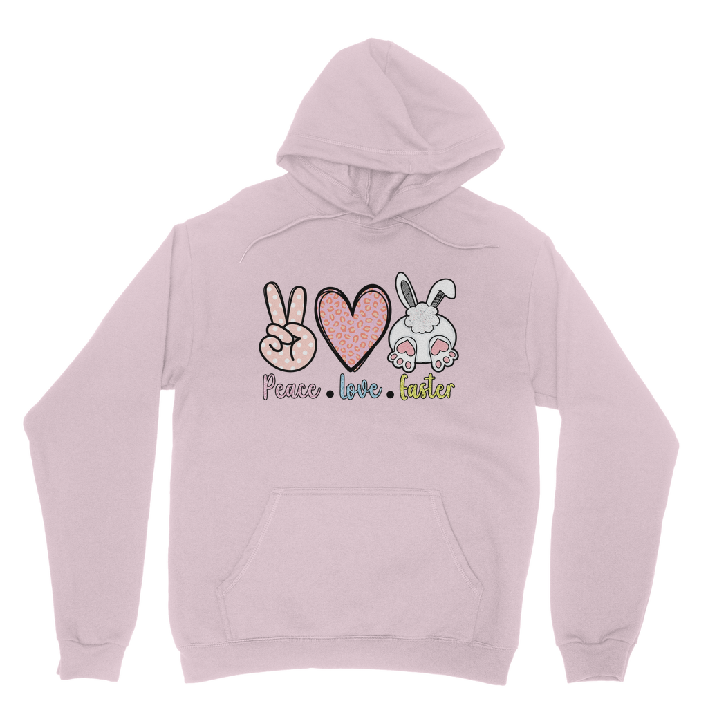 PEACE LOVE EASTER Classic Adult Hoodie - DirectlyPersonalised