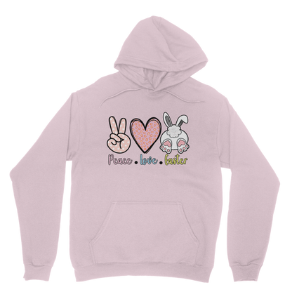PEACE LOVE EASTER Classic Adult Hoodie - DirectlyPersonalised