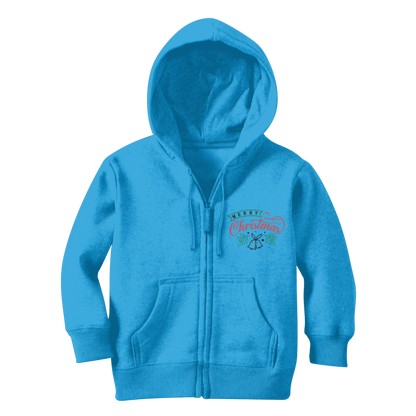 Merry Christmas Classic Kids Zip Hoodie