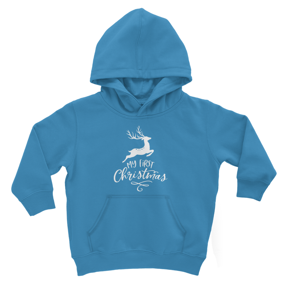 My First Christmas White Classic Kids Hoodie - DirectlyPersonalised
