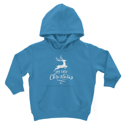 My First Christmas White Classic Kids Hoodie - DirectlyPersonalised
