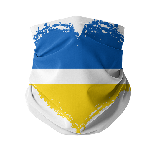 HEARTS WITH UKRAINE Sublimation Neck Gaiter - DirectlyPersonalised