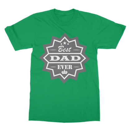 Best Dad Ever Classic Heavy Cotton Adult T-Shirt - DirectlyPersonalised