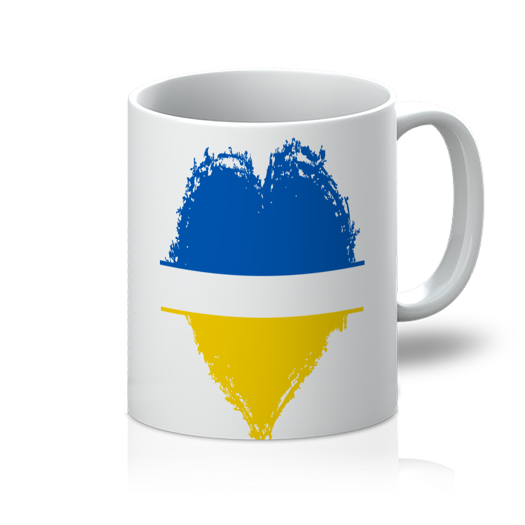HEARTS WITH UKRAINE 11oz Mug - DirectlyPersonalised