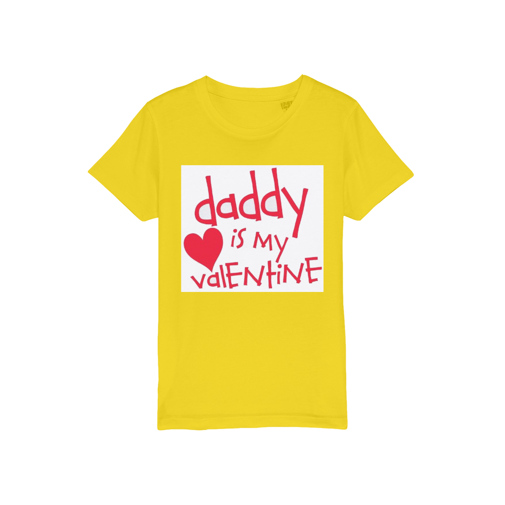 Daddy's my Valentine Organic Jersey Kids T-Shirt - DirectlyPersonalised