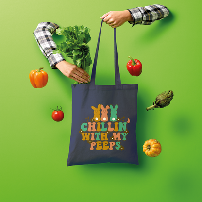 Chillin with my peeps Shopper Tote Bag - DirectlyPersonalised