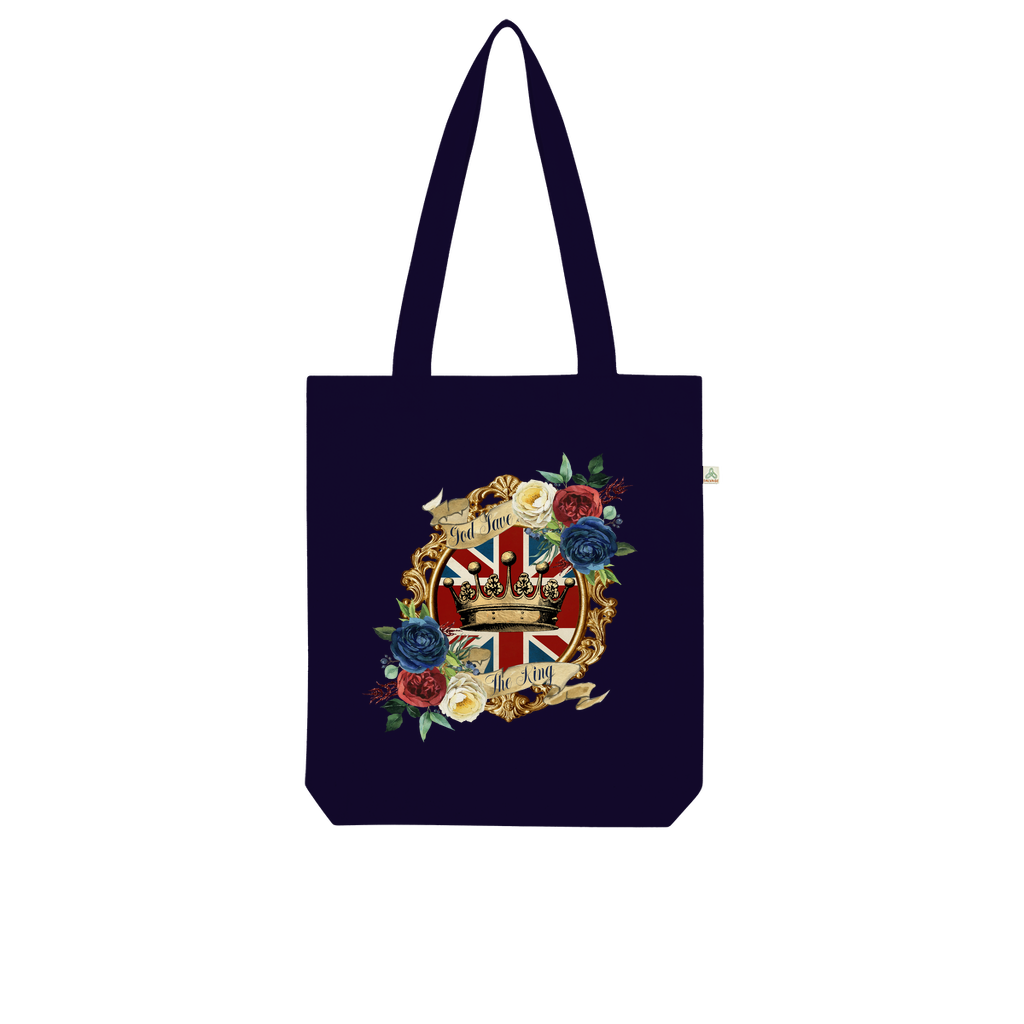 GOD SAVE THE KING Organic Tote Bag - DirectlyPersonalised