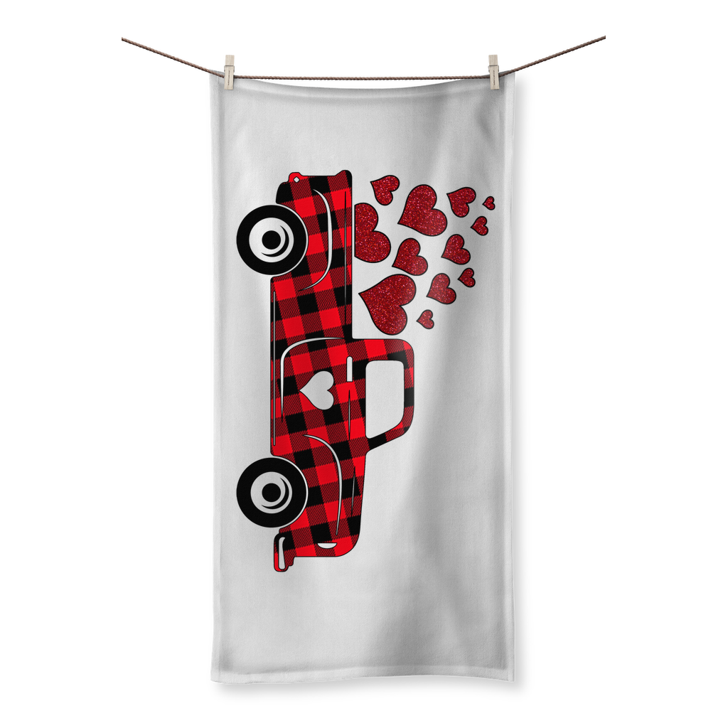 Love Truck Sublimation All Over Towel - DirectlyPersonalised