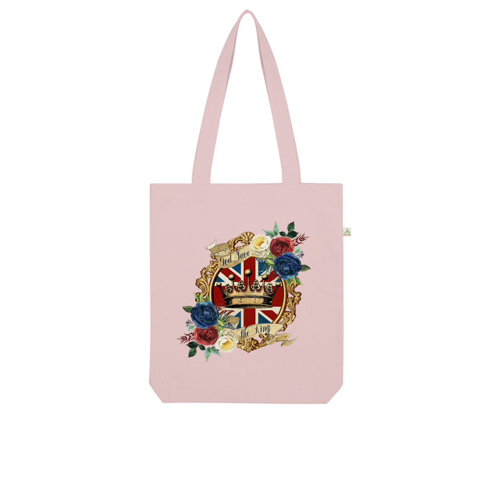 GOD SAVE THE KING Organic Tote Bag - DirectlyPersonalised