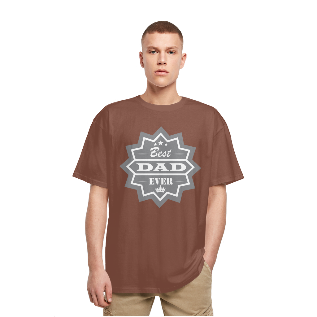 Best Dad Ever Heavy Oversized T-Shirt - DirectlyPersonalised