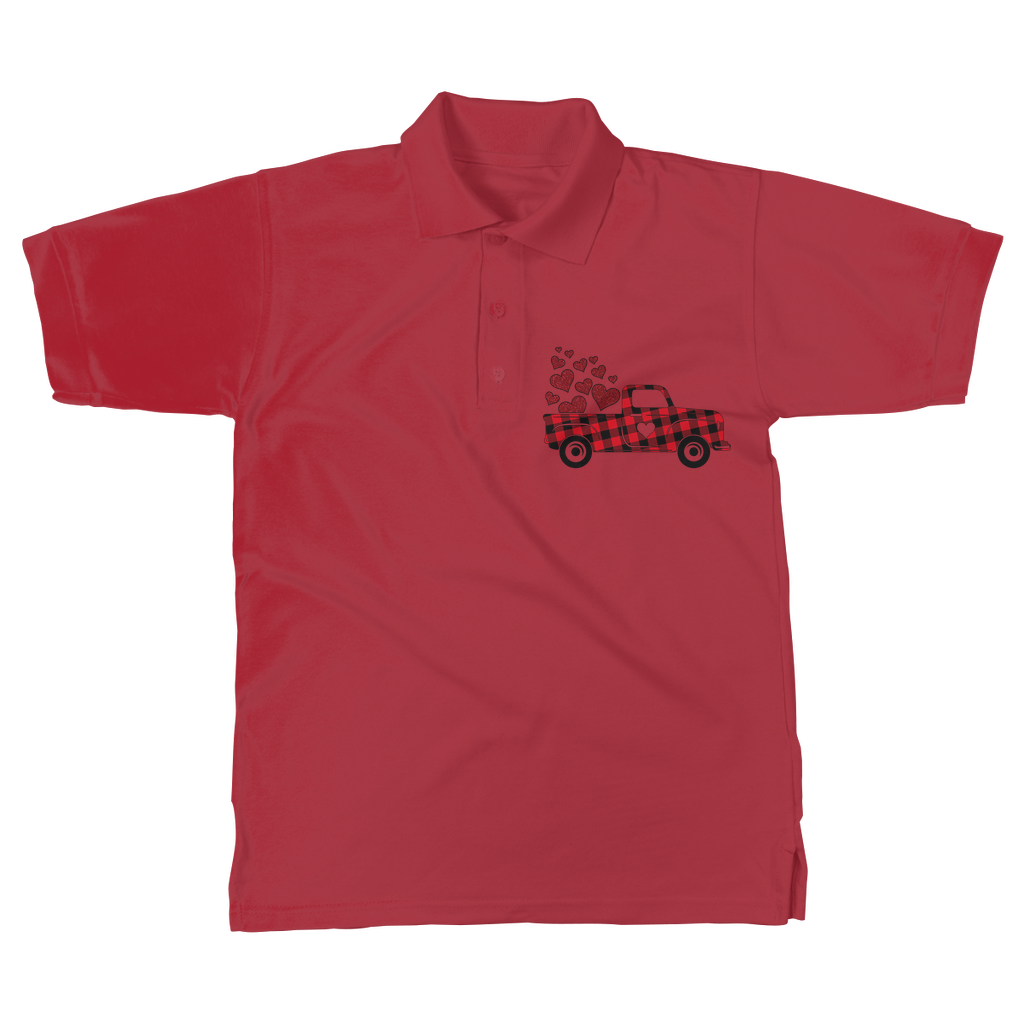 Love Truck Classic Adult Polo Shirt - DirectlyPersonalised