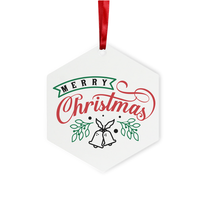 Merry Christmas Metal Hanging Ornament