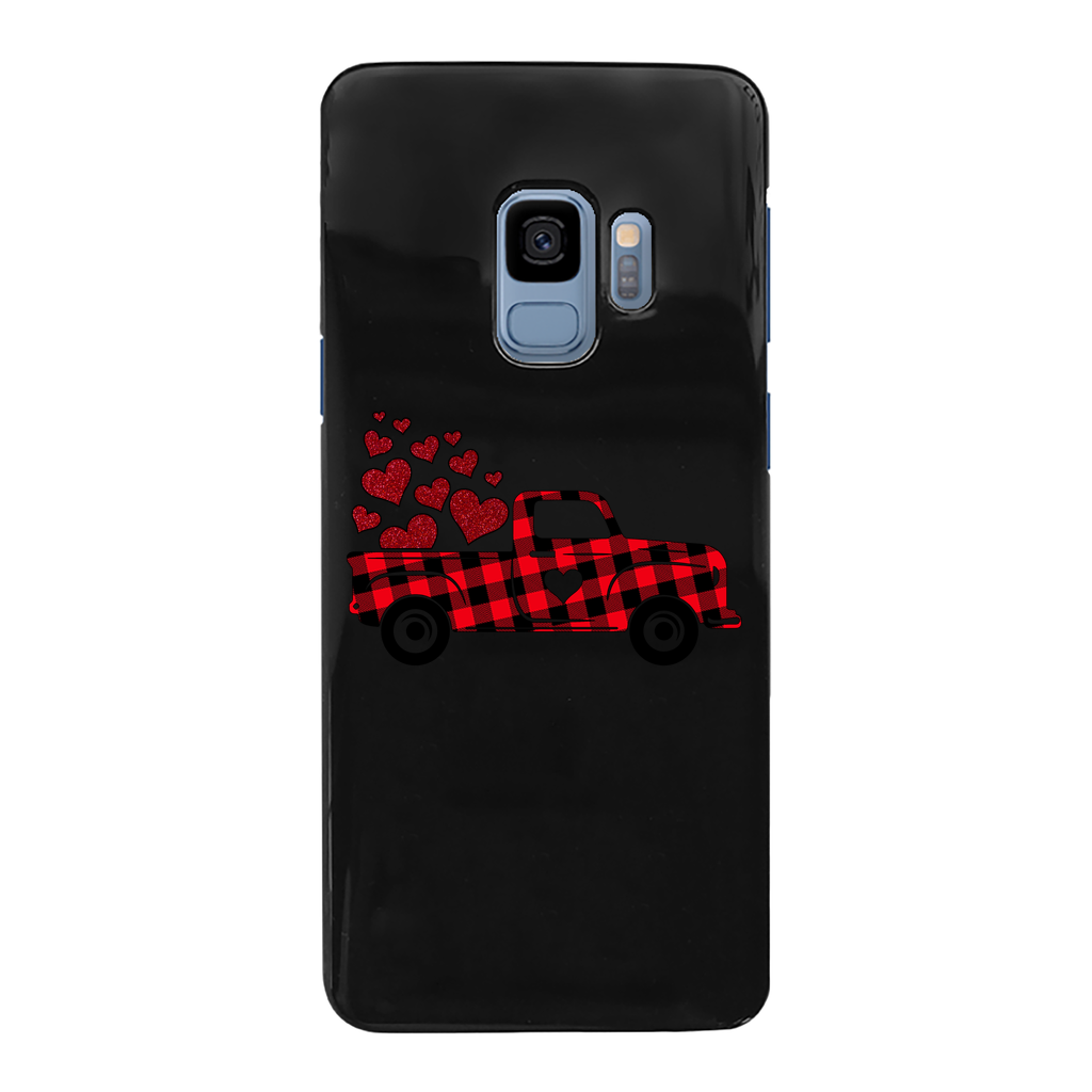 Love Truck Back Printed Black Hard Phone Case - DirectlyPersonalised
