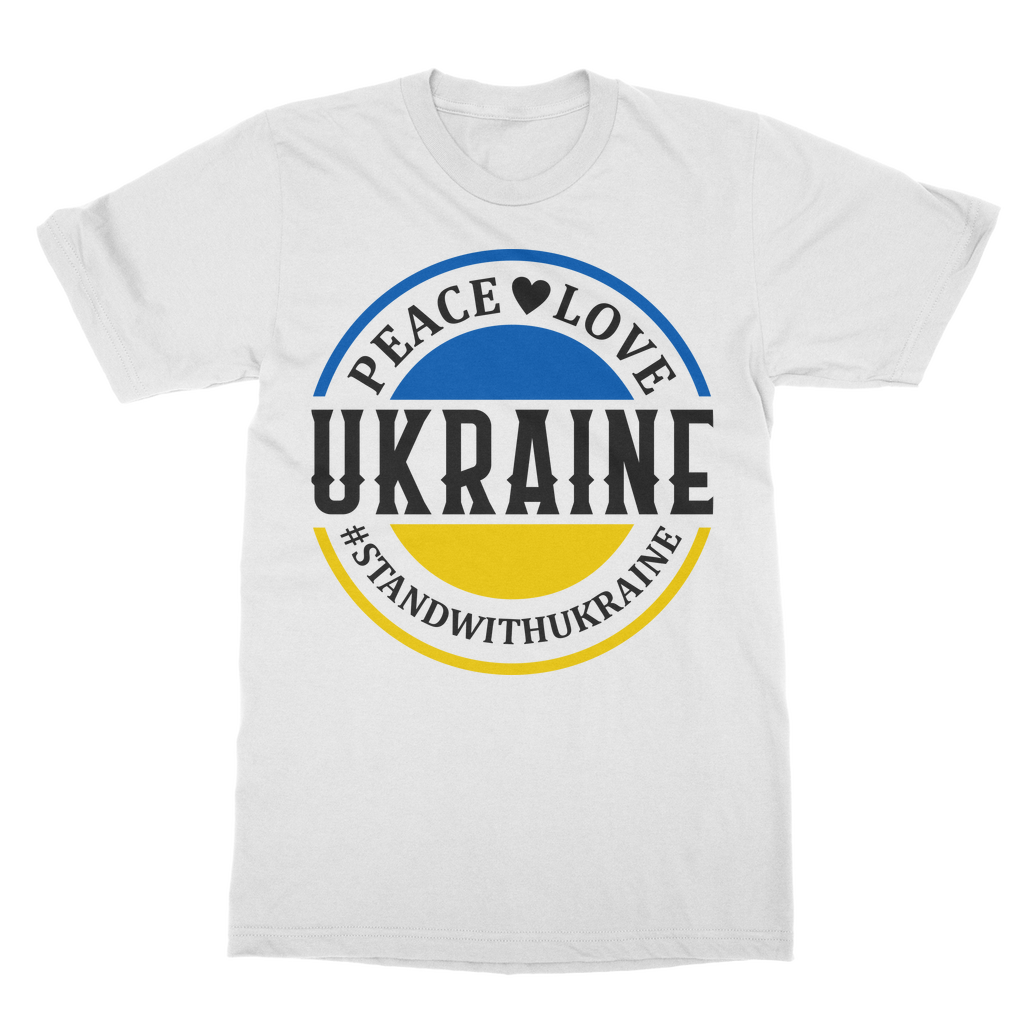 STAND WITH UKRAINE Classic Adult T-Shirt - DirectlyPersonalised
