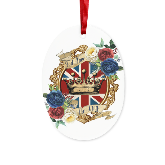 GOD SAVE THE KING Ceramic Hanging Ornament