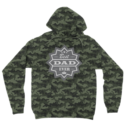 Best Dad Ever Camouflage Adult Hoodie - DirectlyPersonalised