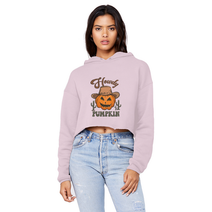 HOWDY PUMPKIN Unisex Cropped Raw Edge Boyfriend Hoodie - DirectlyPersonalised